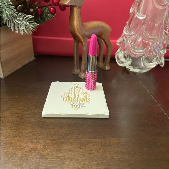 Rhinestone lipstick shaped pens compact - Picture 3 of 16